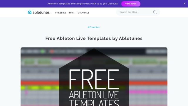 Free Ableton French Electro House Template: Sugar Boss (Abletunes)