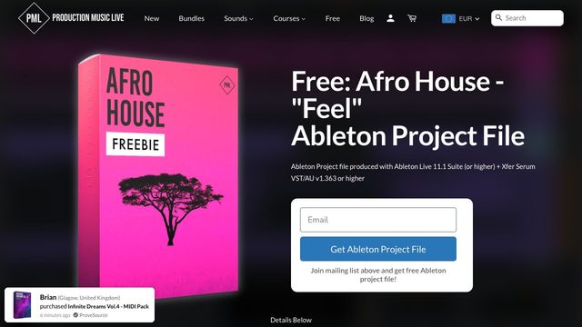 Free Ableton Live 11 Afro House Project: Feel (PML)