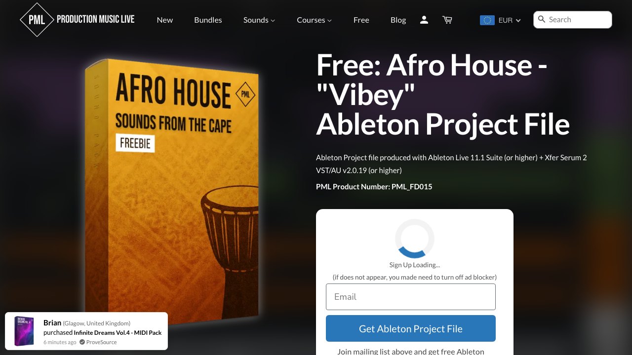 Free Ableton Live 11 Afro House Template: Vibey (PML)