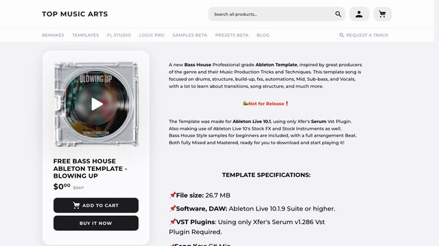 Free Ableton Live 10 Bass House Template: Blowing Up (Top Music Arts)