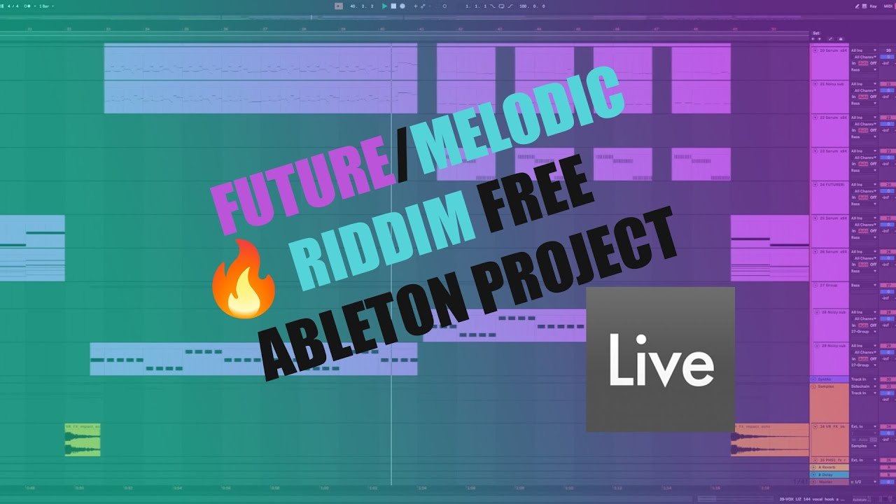 Free Ableton Live 11 Project: Future Riddim / Melodic Riddim in Papa Khan and Trinergy Style (calladrius jr)