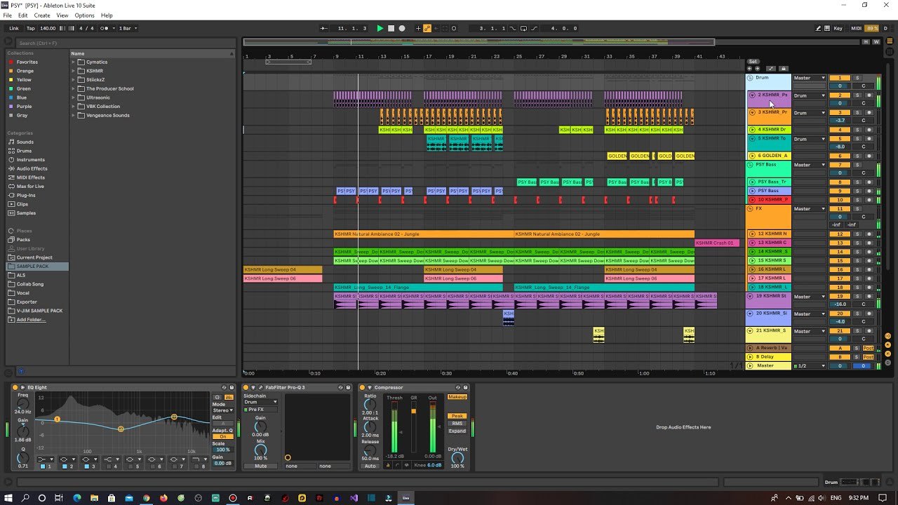Free Ableton Live Project: Psy Trance Track (V-Jim Studio)