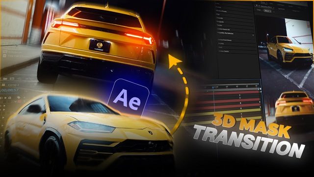 Free After Effects Project: No-Plugin 3D Mask Transition (GTR Auto)