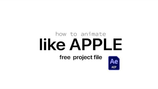 Free After Effects Project: Apple-Style Smooth Text Animation (smoke)