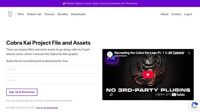 Free After Effects Project: Cobra Kai End Title (Jake Bartlett)