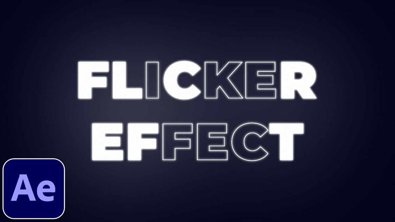 Free After Effects Project: Flickering Text Effect (Smertimba)