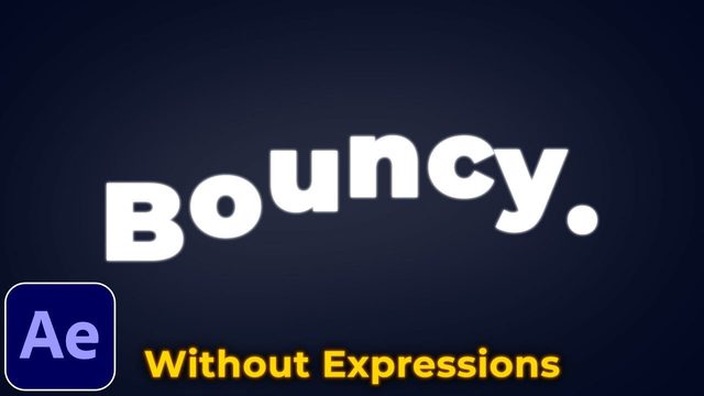 Free After Effects Project: Bounce Text, No Expressions (Smertimba)