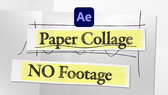 Free AE 2022 Project: Paper Collage Title (Manuel does Motion)
