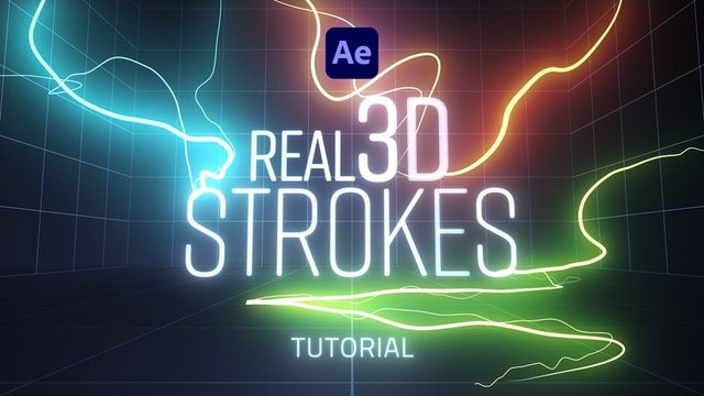 Free After Effects Project: Plugin-Free 3D Stroke (Michael Ponch)