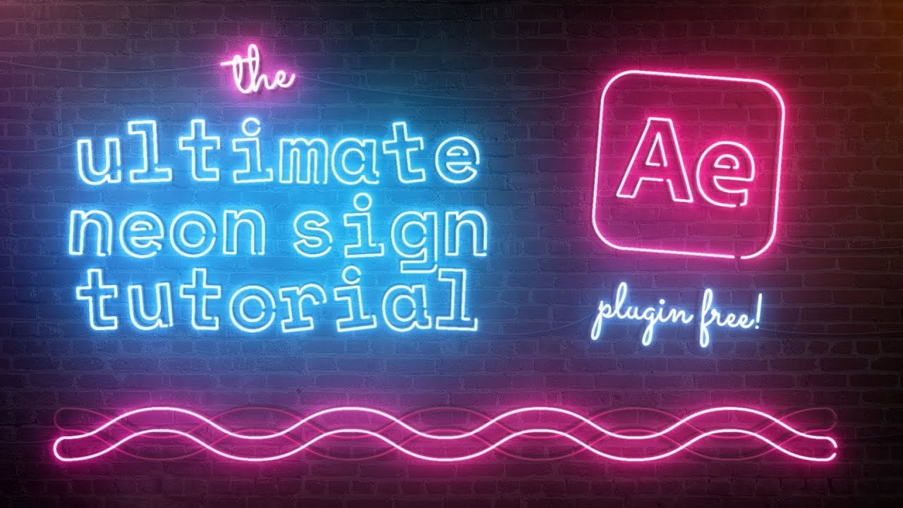 Free After Effects Project: Plugin-Free Neon Sign Rig (Chunk)