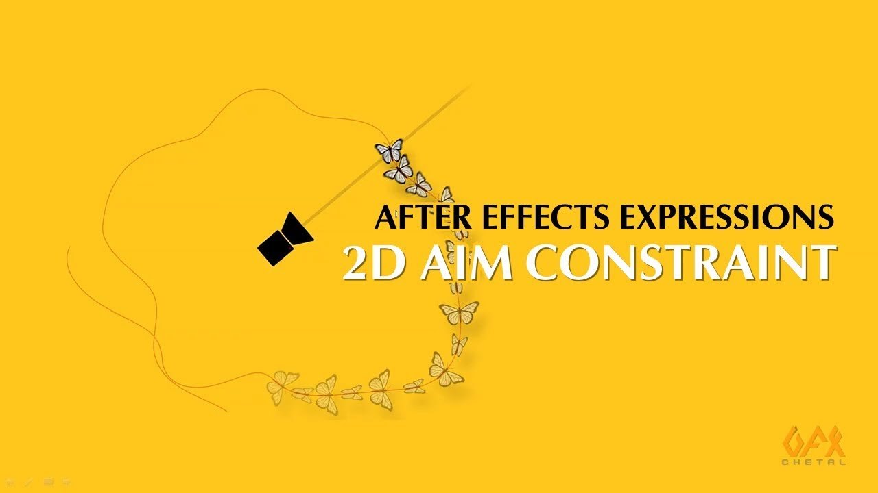 Free After Effects Project: 2D Aim Constraint with Expressions (Chetal Gazdar)