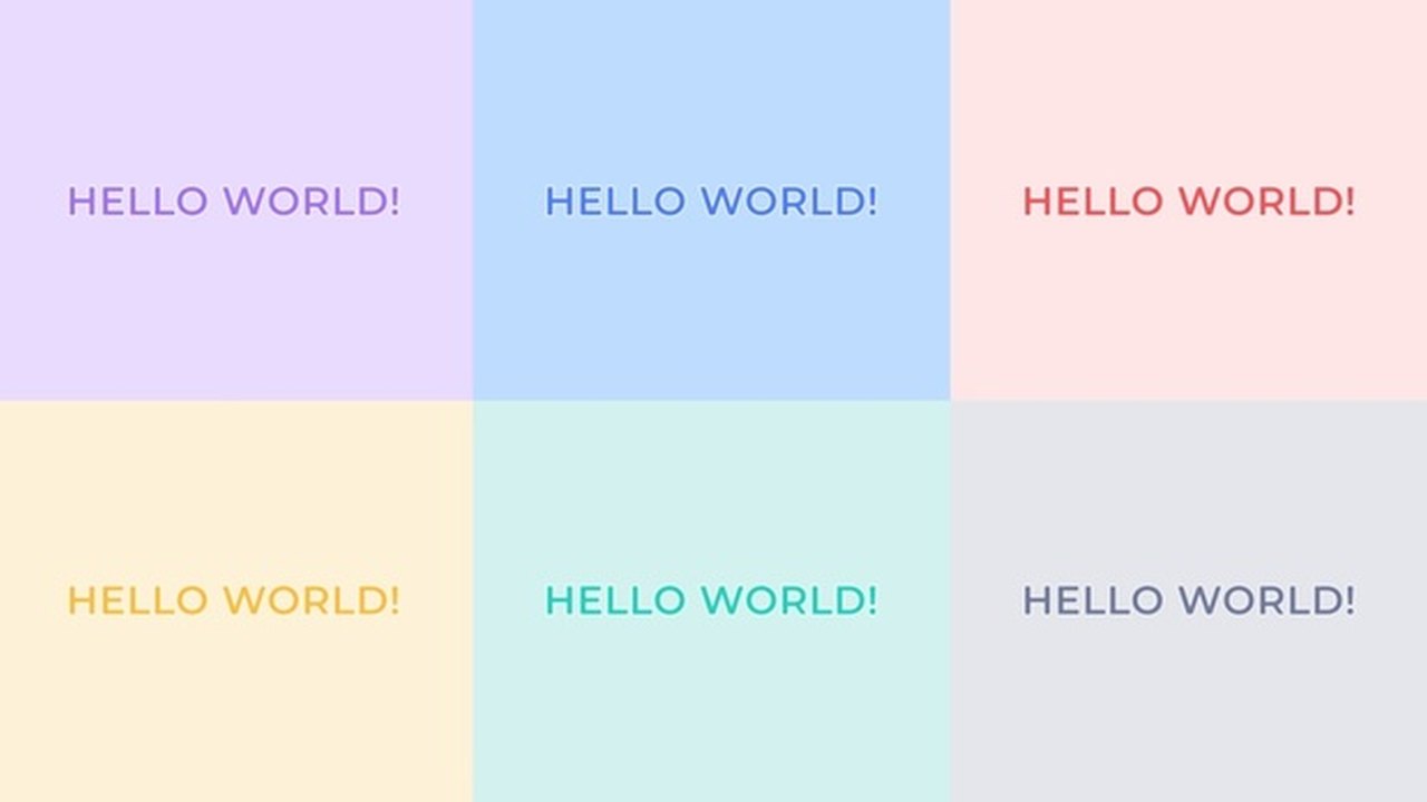 Free After Effects 2019+ Project: Six Basic Text Animations (mooograph)