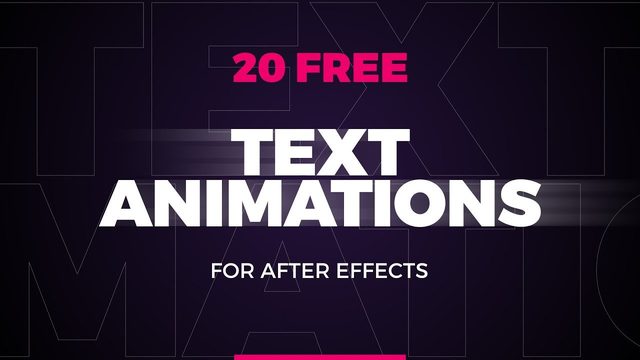 Free After Effects Project: 20 Essential Text Animations Pack (Enchanted Media)