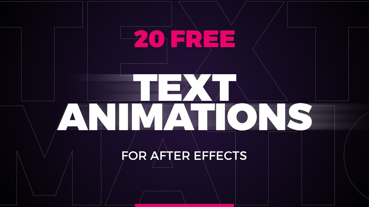Free After Effects Project: 20 Essential Text Animations Pack (Enchanted Media)