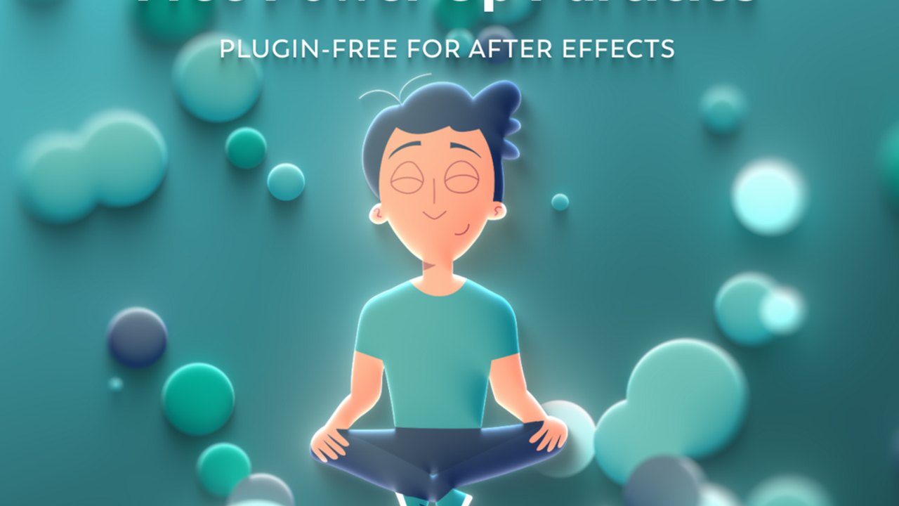 Free After Effects 2018+ Project: Plugin-Free Power Up Particles (Chunk)