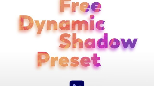 Free After Effects Animation Preset: Dynamic Colourful Shadow (Chunk)