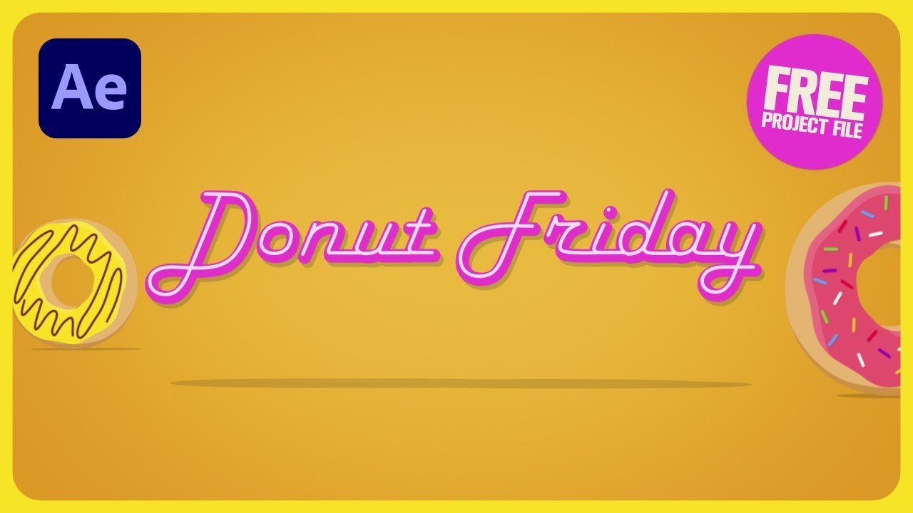 Free After Effects Project: Cursive Trim Path Write-On Text (The Video Shop)
