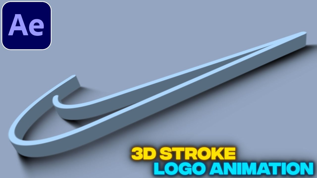 Free After Effects Project: 3D Stroke Logo Reveal without Plugins (Smertimba Graphics)
