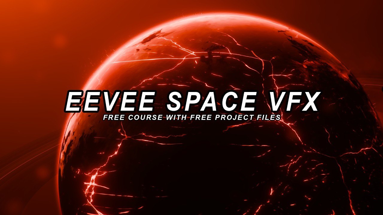 Free Blender EEVEE Space VFX Course Project Files (Poly3Blend)