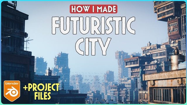 Free Blender Asset: Buildify Sci-Fi Building Pack (Vertex Horizons)