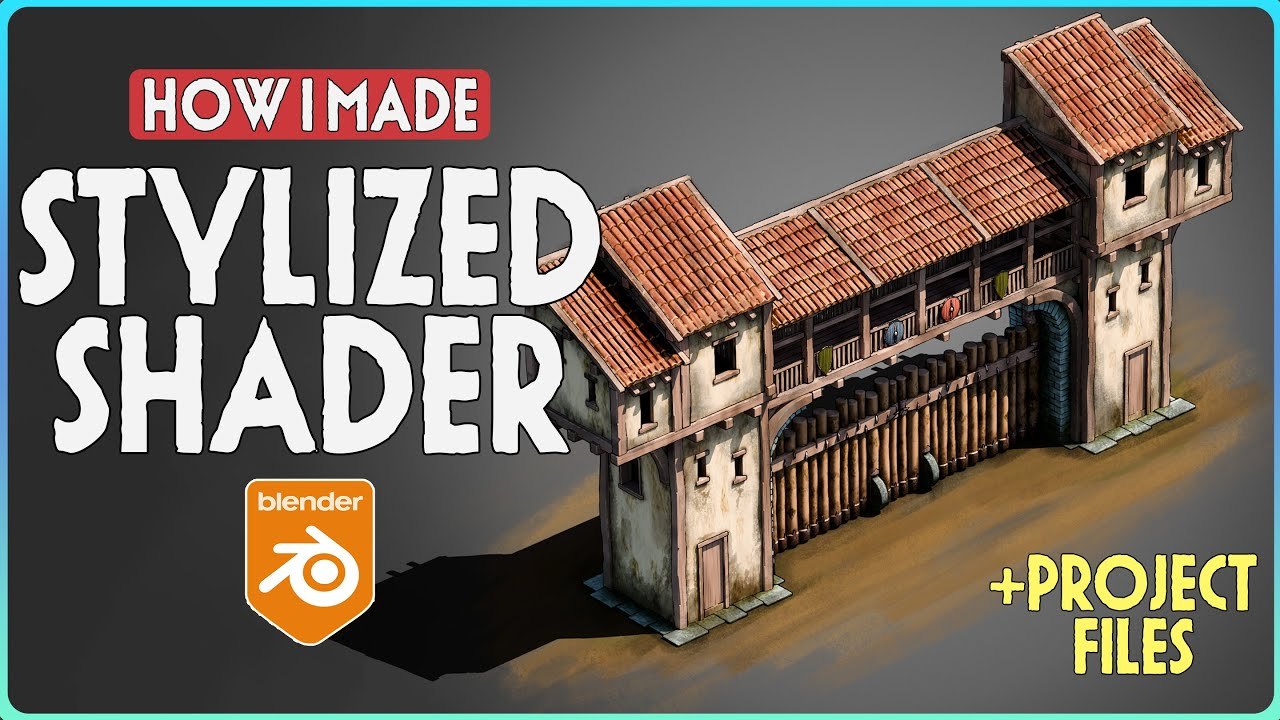 Free Blender Files: Stylized Procedural City Gates (Vertex Horizons)