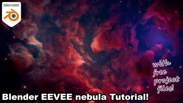 Free Blender 4.3 EEVEE Scene: Procedural Nebula (Poly3Blend)