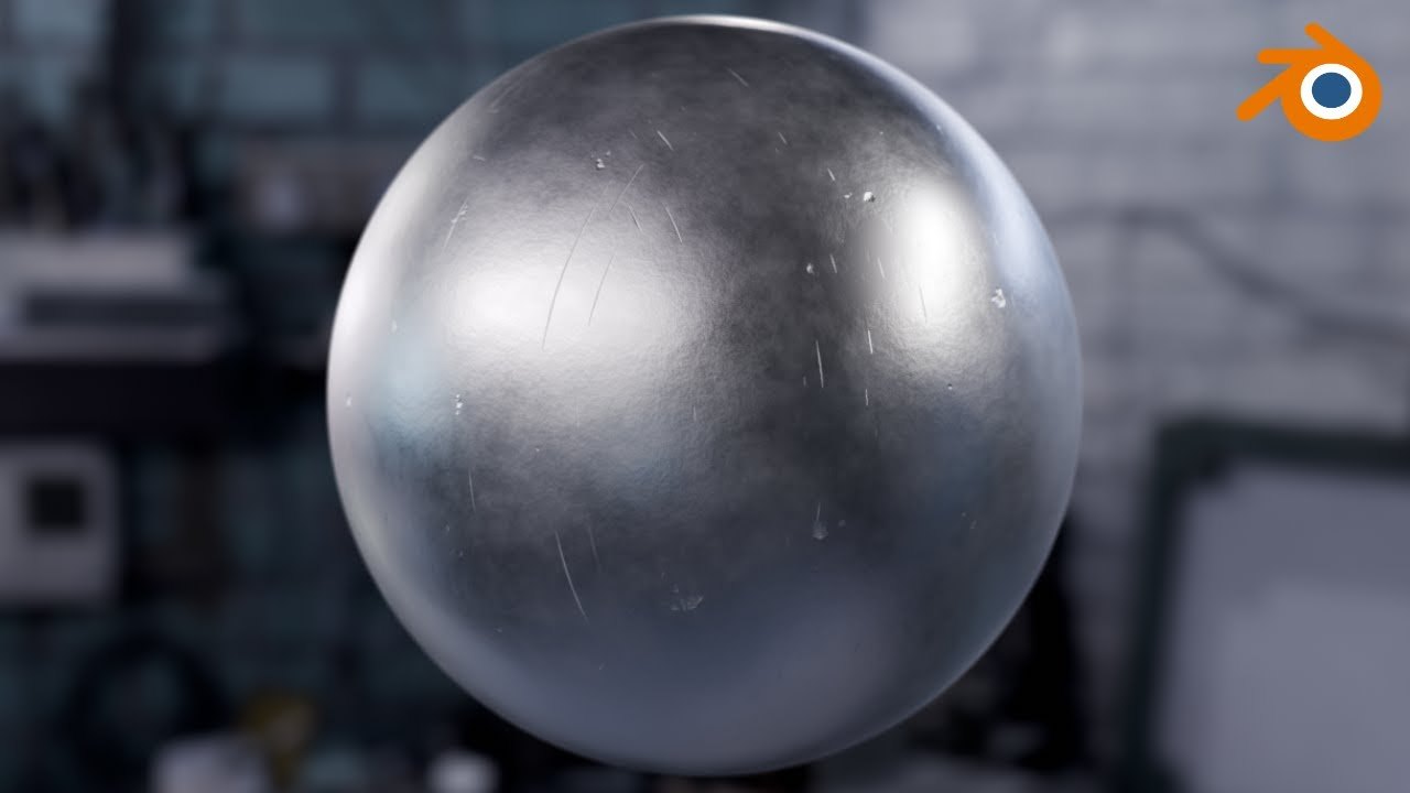 Free Blender File: Procedural Realistic Metal Shader (Charley 3D)