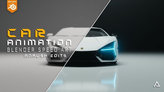 Free Blender Scene: Lamborghini Revuelto Car Animation (ANKUSH_FX)