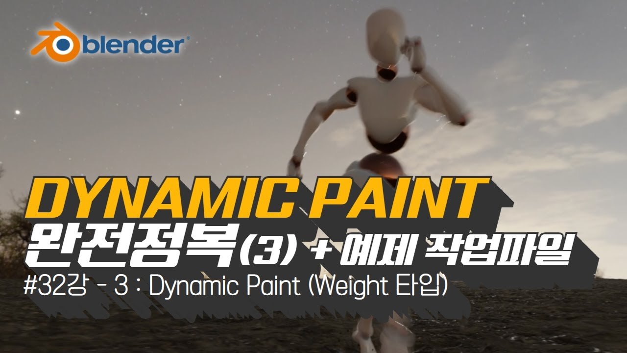 Free Blender Scene: Dynamic Paint Weight Mud Splash (Professor Han)