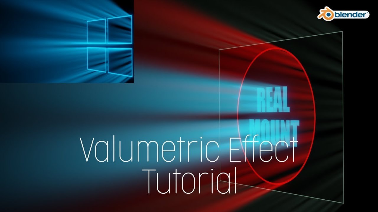 Free Blender EEVEE Scene: Volumetric Light Logo Effect (SHIBU)