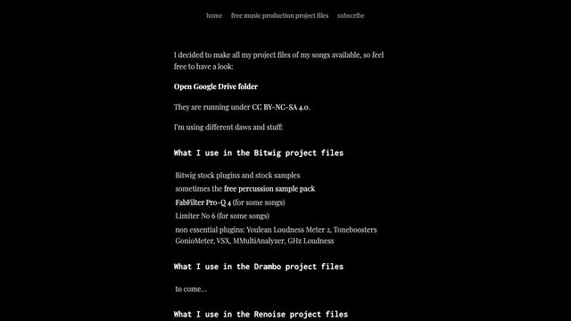 Free Bitwig Projects: Progressive House Songs by from here beyond