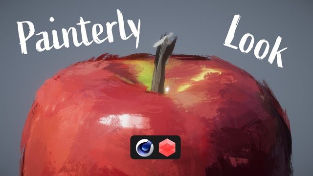 Free Cinema 4D Redshift Scene: Painterly Brush Stroke Look (Casey Gu)