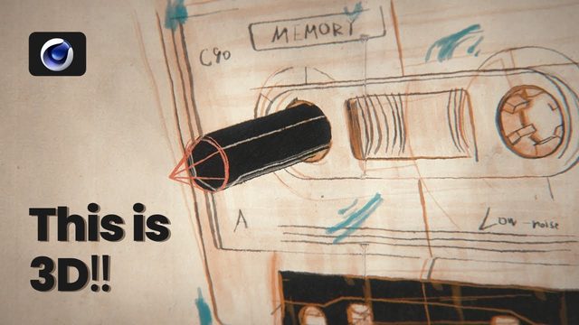 Free Cinema 4D Sketch and Toon Scene: Sketchbook Style (Casey Gu)