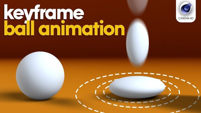 Free Cinema 4D Bouncing Ball Keyframe Animation Scene (Tutos)