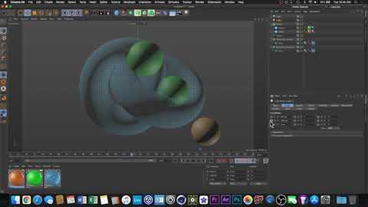 Free Cinema 4D Softbody Torus Physics Animation Scene (Ariel Hawkins)