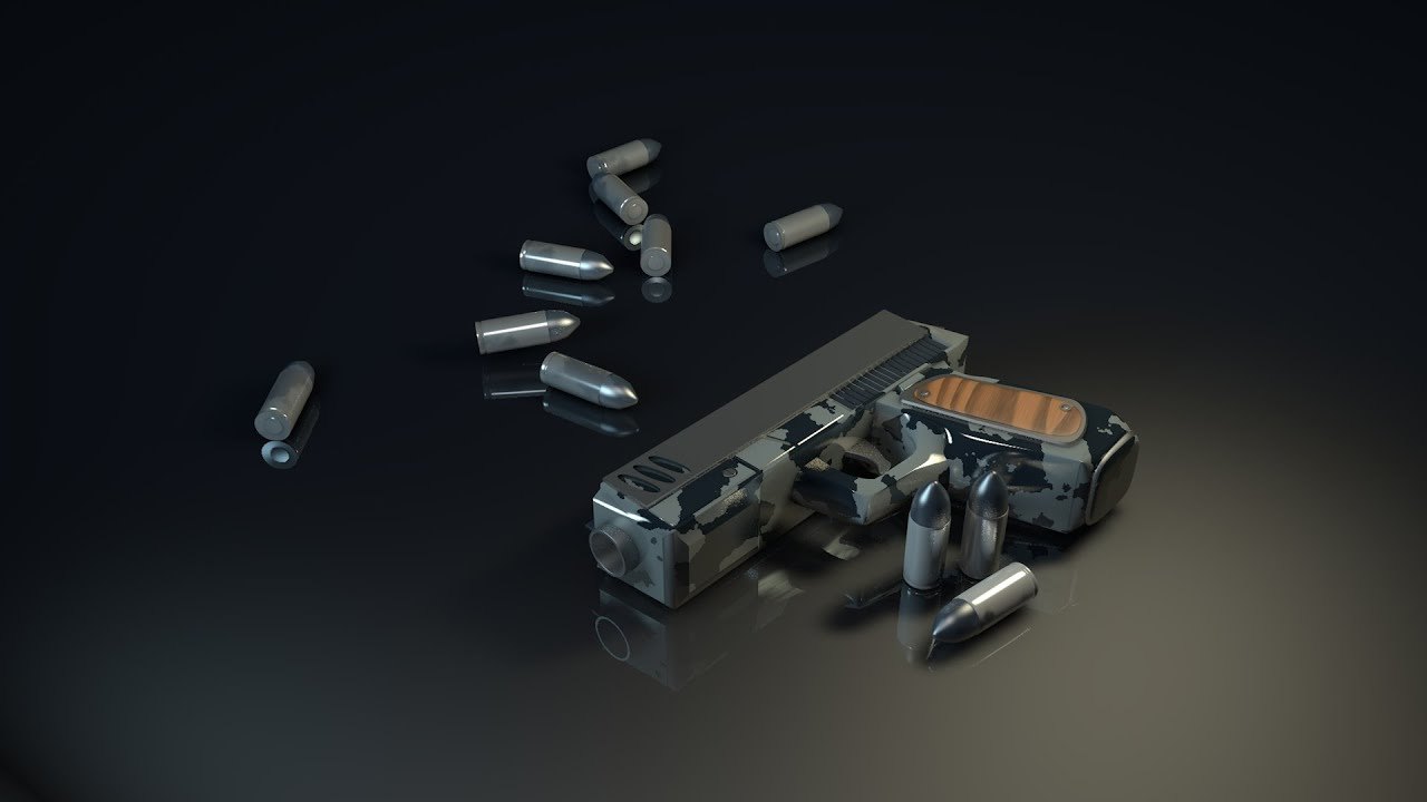 Free Cinema 4D Gun Firing Animation Template (Yuriy Tsymbaliuk)