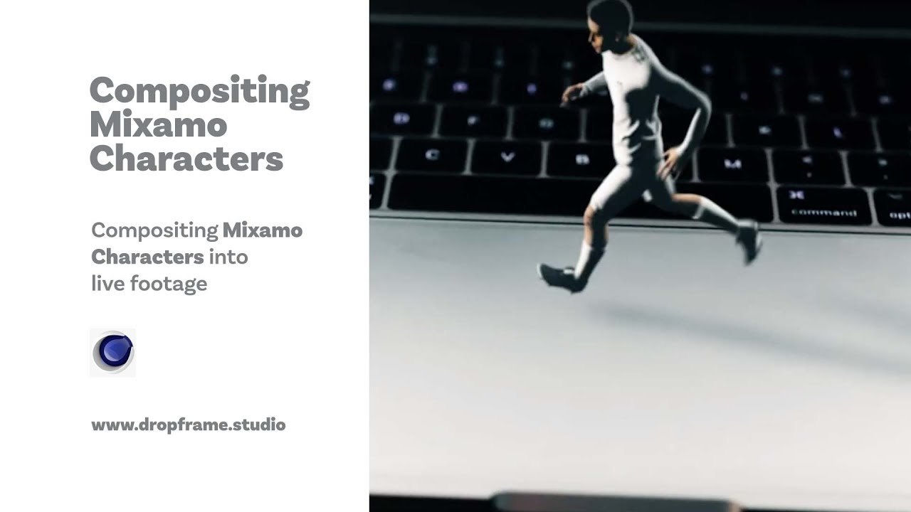 Free Cinema 4D Mixamo Compositing Project Files (Drop Frame Studio)