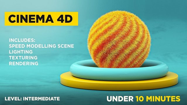 Free Cinema 4D Octane Hair Fur Ball Scene File (Infilm Vfx)