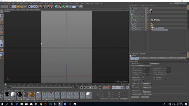 Free Cinema 4D Texture Mapping Starter Scene (VSLAB Live 190208)