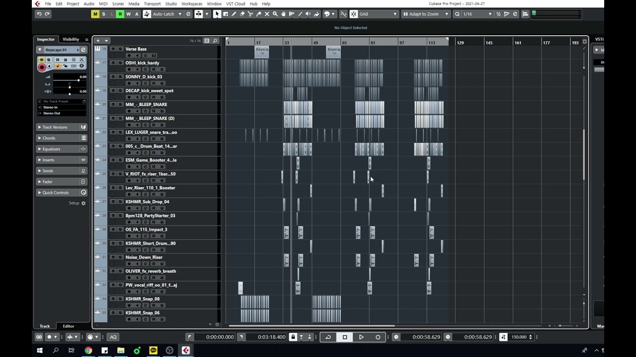 Free Cubase Future Bass Track Project (Korean YouTube Producer)