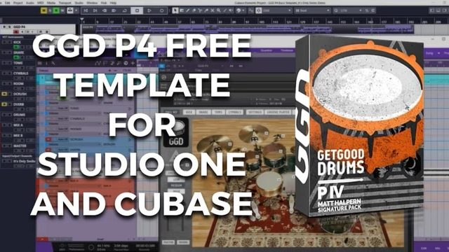 Free Cubase 12+ Drum Mix Template for GetGood Drums P4 (Adrina)