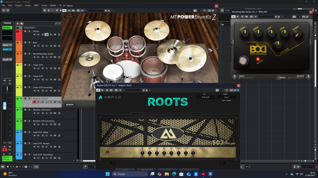 Free Cubase Rock/Metal Recording Template with Free Plugins Only