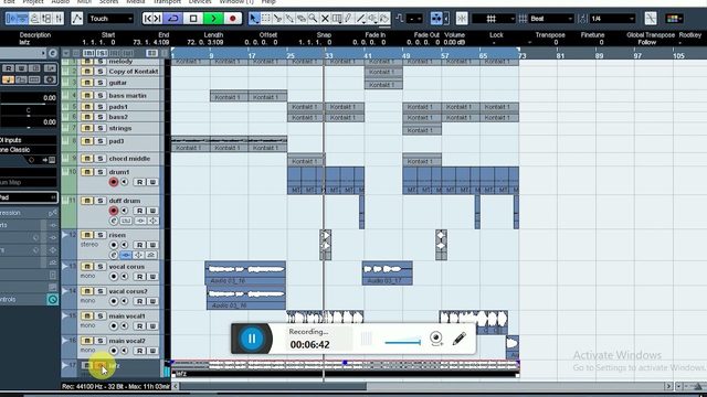 Free Cubase 5 Project: Lafzo Ki Batein Song Session (shekhar gangle)