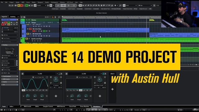 Free Cubase 14 Project: Austin Hull Pop Demo Project (Austin Hull / Steinberg)