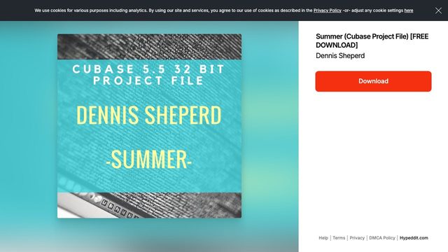 Free Cubase Project: Summer by Dennis Sheperd (Dennis Sheperd)