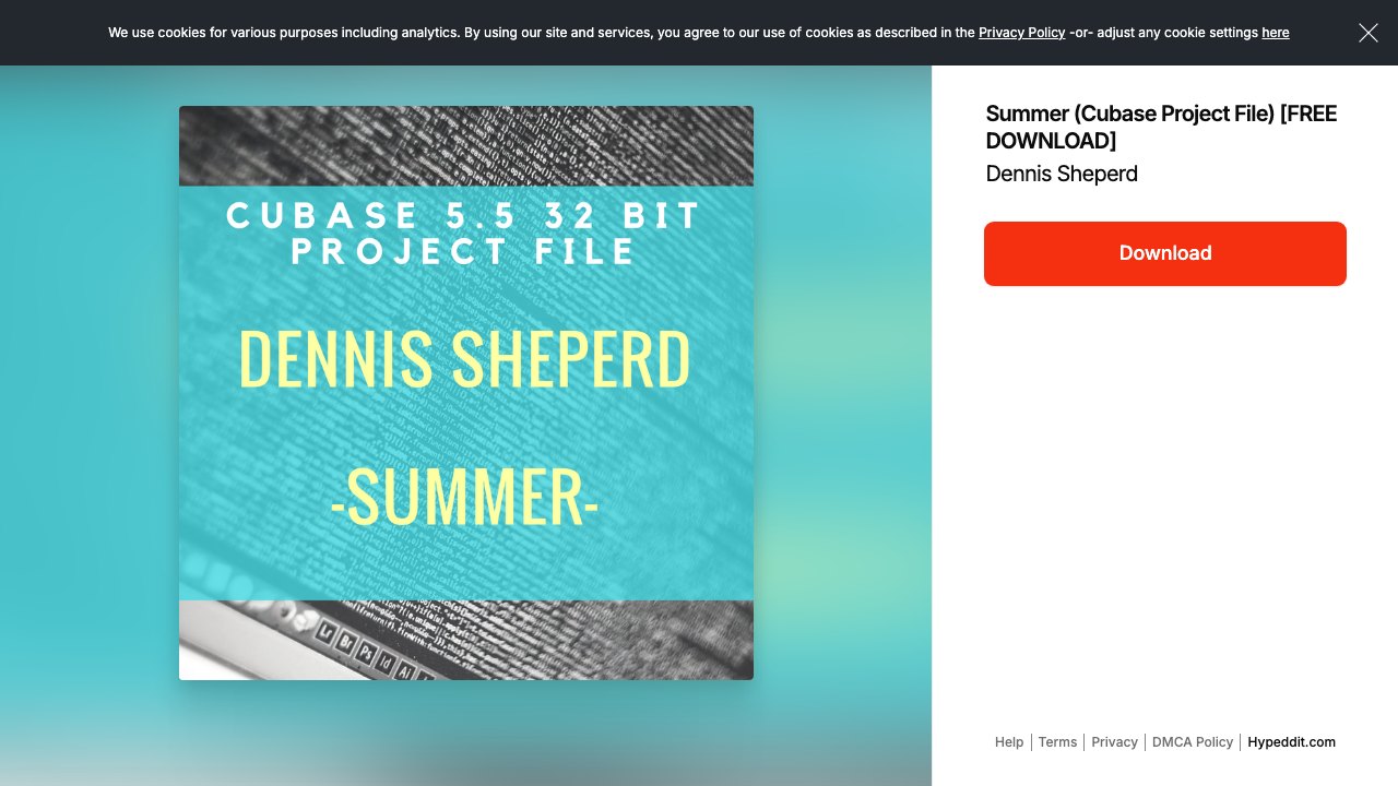 Free Cubase Project: Summer by Dennis Sheperd (Dennis Sheperd)