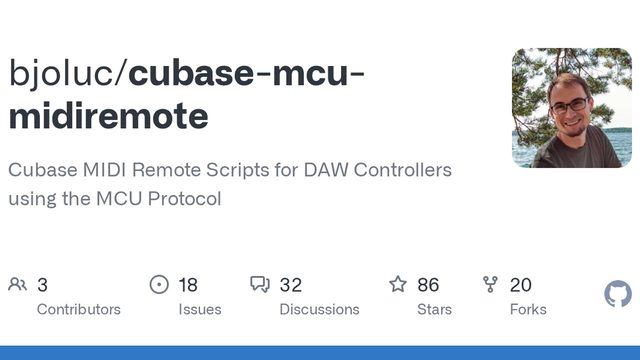 Free Cubase 12 MIDI Remote Script: MCU Controllers such as Behringer X-Touch, iCON QCon Pro G2 and Mackie MCU Pro (bjoluc)