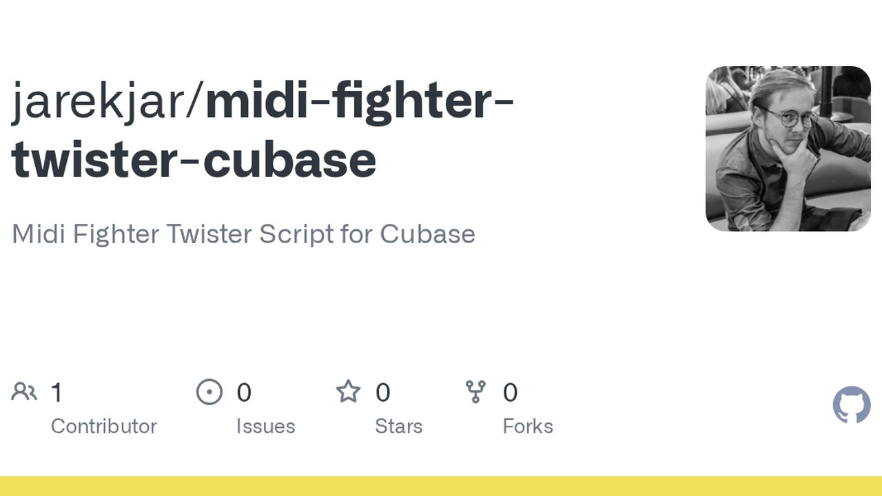 Free Cubase MIDI Remote Script: Midi Fighter Twister Mixer, EQ, Plugin and Transport Pages (Jared Kjar)