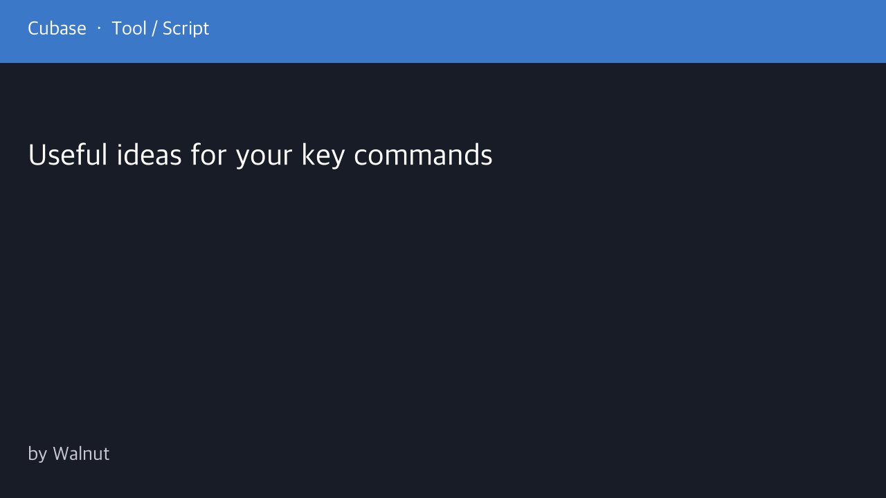 Free Cubase Key Commands Preset: Minimal Single-Key Workflow Shortcuts (Walnut)
