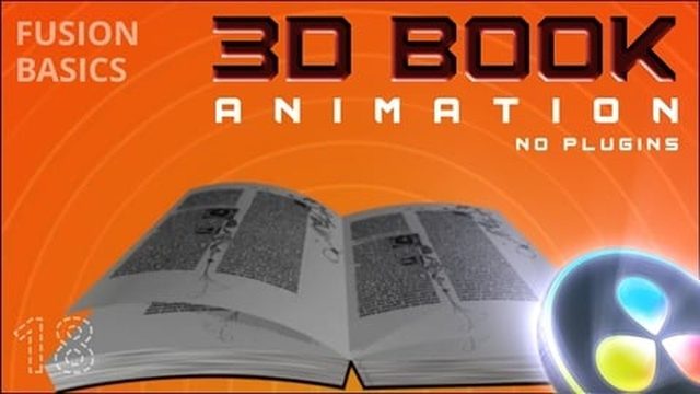 Free DaVinci Resolve Fusion 3D Book Opening Animation (Mad Resolve)